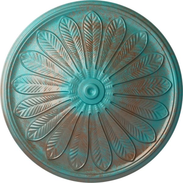 Ekena Millwork Brontes Ceiling Medallion (Fits Canopies up to 3 5/8"), 25 1/2"OD x 5 1/2"P CM25BRCGS